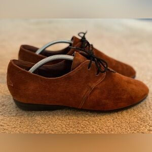 Vintage 1992 L.A. Gear Suede Lace Up Flats Shoes Women’s 10 EUC!